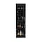 Tuhome Beijing Kava Bar Cabinet, Double Door, Two Shelves, Sixteen Built-in Wine Rack, Black MLW7884 - alternate 2